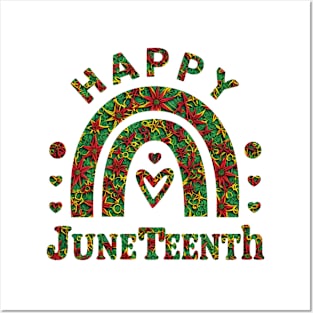 happy juneteenth Posters and Art